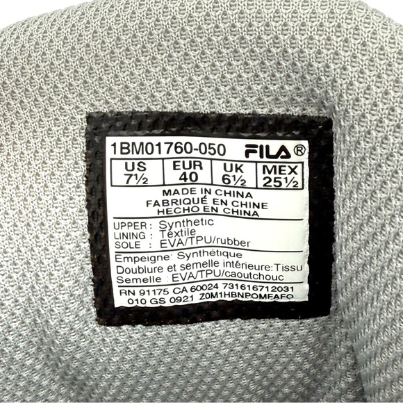 NWOB New Fila Grant Hill 2 Metallic Silver Men's 9 Women's 7 1/2 Shoes Sneakers - Picture 8 of 8